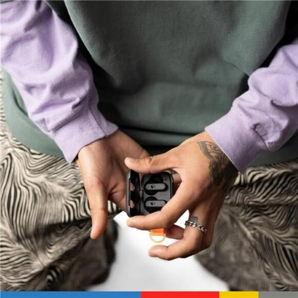 Wireless earbuds bluetooth headphones noise isolating mic 20hr battery black - Picture 6 of 7